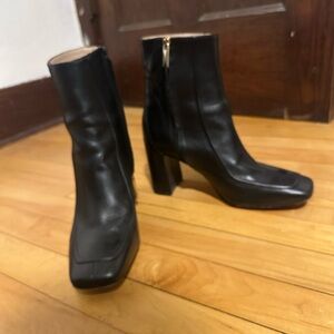 Black jcrew heeled women’s boots